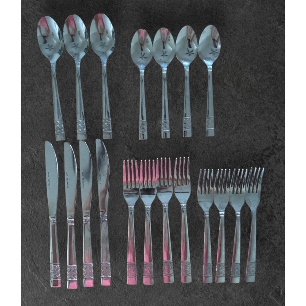 Mainstays Pierremont Set Of Stainless Steel Flatware 19 Pieces *PLEASE READ*